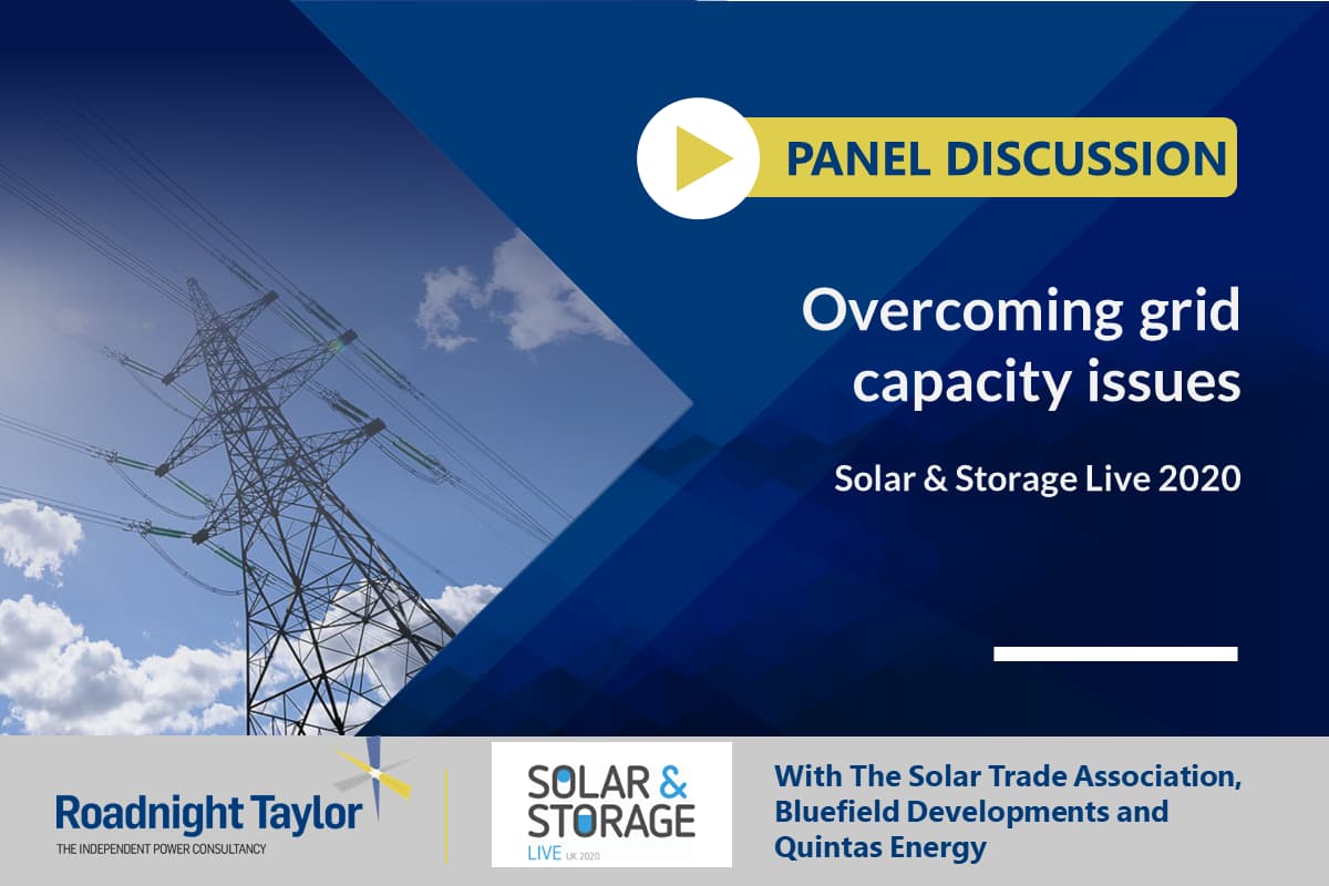 Roadnight Taylor Solar Storage Live Panel Session Grid Capacity