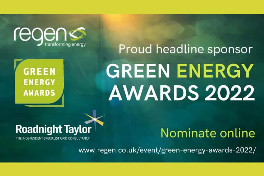 Regen Green Energy Awards Headline Sponsor