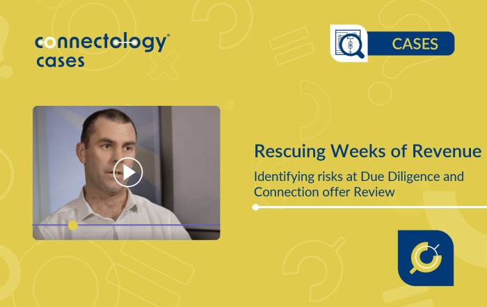 Connectology Case: Identifying risks at DD and COR